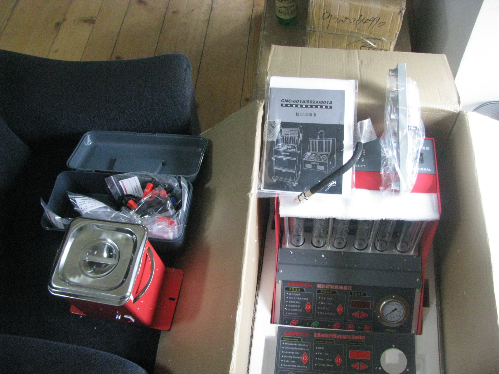 ინჟექტორის საწმენდი დანადგარი